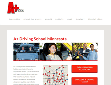 Tablet Screenshot of aplusdrivingschool.net