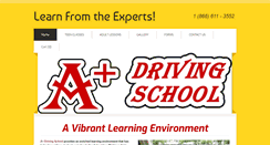 Desktop Screenshot of aplusdrivingschool.org